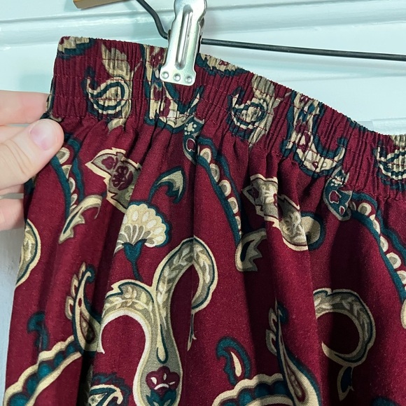 Radcliffe Vintage Boho Paisley Maxi Skirt XL Ethnic, Cottagecore Festival Style - Picture 9 of 11